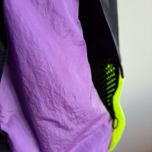 Alexander Wang Off-the-Shoulder Colorblock Wind-Resistant Jacket Size XS - Picture 5 of 16